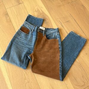 Frame leather western cowboy le original jeans